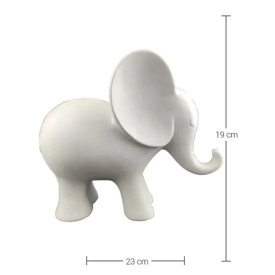 HYK308 Küçük Fil Biblo Ham Polyester Obje