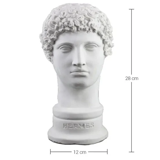 HYK421 Düz Hermes Büst Ham Polyester Obje