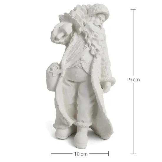 HYK873 Paltolu Noel Baba Ham Polyester Obje