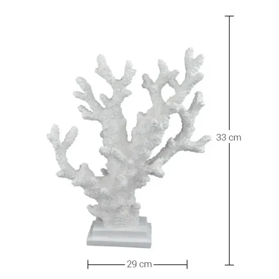 HYK226 Dallı Büyük Mercan Ham Polyester Obje