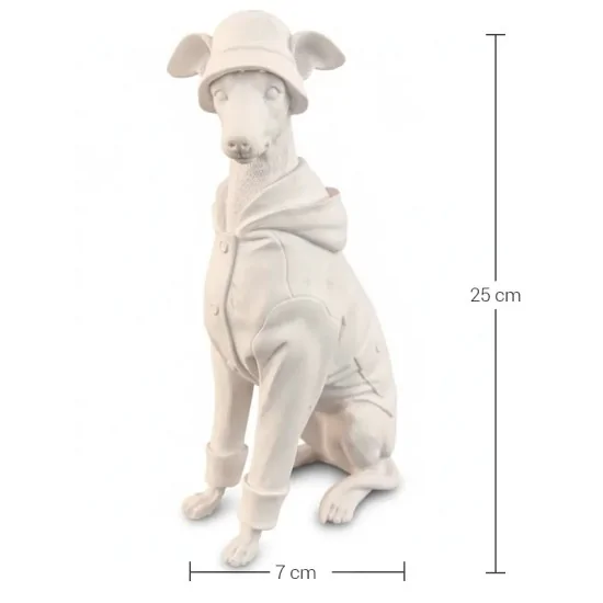 HYK1159 Kapüşonlu Köpek Ham Polyester Obje