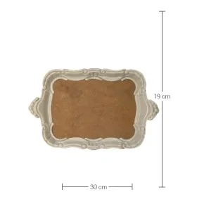 Küçük Tepsi Sunumluk Ham Polyester Obje