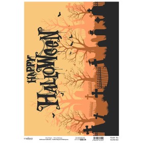 Model HLWN002 Halloween Cadence Pirinç Dekopaj Kağıdı 30X42cm