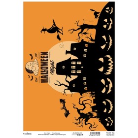 Model HLWN003 Halloween Cadence Pirinç Dekopaj Kağıdı 30X42cm