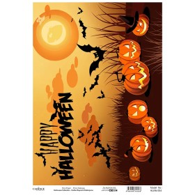 Model HLWN004 Halloween Cadence Pirinç Dekopaj Kağıdı 30X42cm