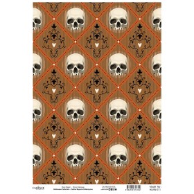 Model HLWN011 Halloween Cadence Pirinç Dekopaj Kağıdı 30X42cm