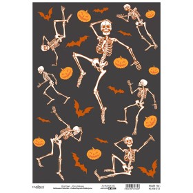Model HLWN013 Halloween Cadence Pirinç Dekopaj Kağıdı 30X42cm