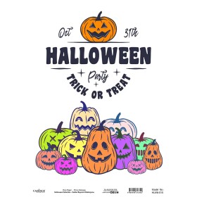 Model HLWN015 Halloween Cadence Pirinç Dekopaj Kağıdı 30X42cm