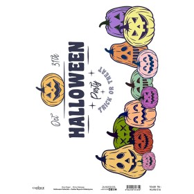 Model HLWN016 Halloween Cadence Pirinç Dekopaj Kağıdı 30X42cm