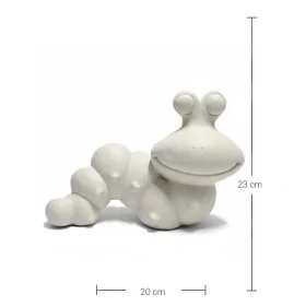 P018 Yana Kurbağa Yüzlü Tırtıl Ham Polyester Obje