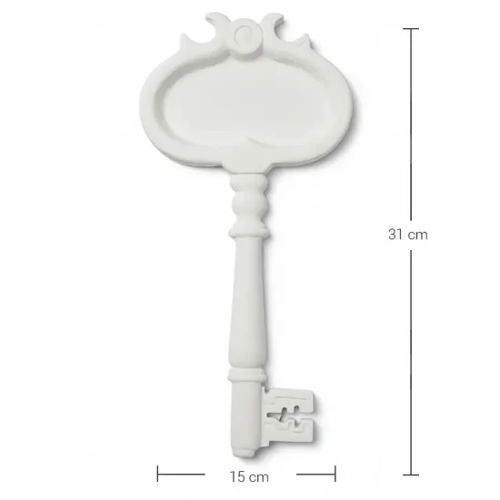 P053 Yana Dekoratif Anahtar Ham Polyester Obje