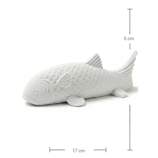 P090 Yana Zarif Balık Ham Polyester Obje