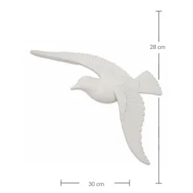 P095 Yana Uçan Kuş Ham Polyester Obje