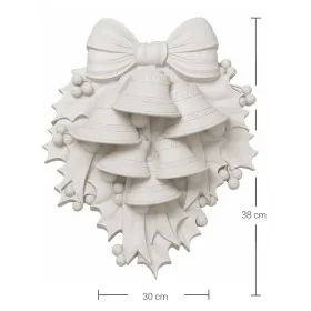 P181 Yana Yılbaşı Temalı Dekoratif Duvar Süsü Ham Polyester Obje P181 Yana Yılbaşı Temalı Dekoratif Duvar Süsü Ham Polyester Obje