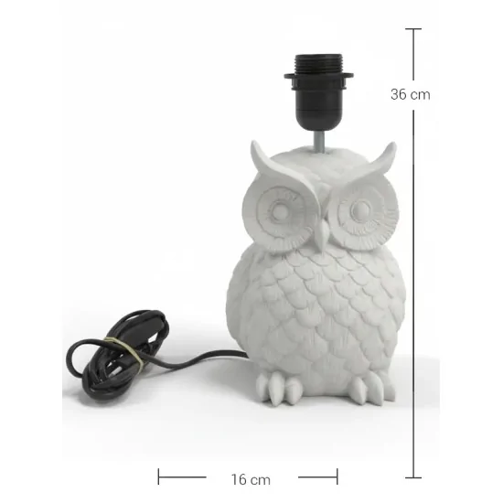 P232 Yana Lambalı Baykuş Ham Polyester Obje