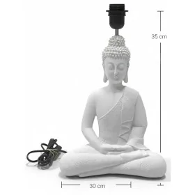 P235 Yana Lambalı Oturan Buda Ham Polyester Obje