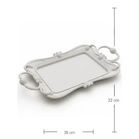 P297 Yana Dekoratif Barok Desenli Tepsi Ham Polyester Obje