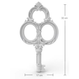 P311 Yana Antik Anahtar Ham Polyester Obje