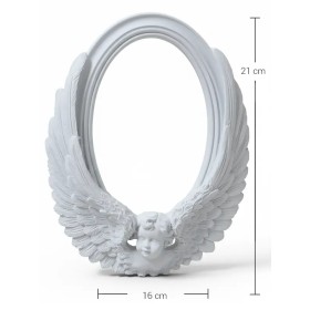 P322 Yana Kanatlı Melek Çerçeve Ham Polyester Obje P322 Yana Kanatlı Melek Çerçeve Ham Polyester Obje