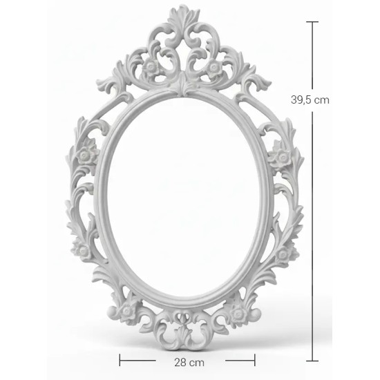 P327 Yana Dekoratif Büyük Çerçeve Ham Polyester Obje