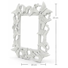 P345 Yana Kelebekli Dikdörtgen Çerçeve Ham Polyester Obje P345 Yana Kelebekli Dikdörtgen Çerçeve Ham Polyester Obje