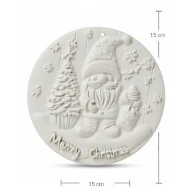 PN01 Yana Yılbaşı Temalı Oval Pano Ham Polyester Obje