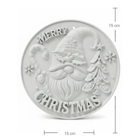 PN05 Yana Yılbaşı Temalı Oval Pano Ham Polyester Obje