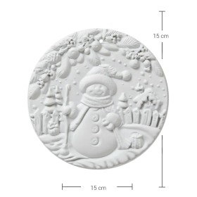 PN06 Yana Yılbaşı Temalı Oval Pano Ham Polyester Obje