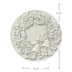 PN08 Yana Yılbaşı Temalı Oval Pano Ham Polyester Obje