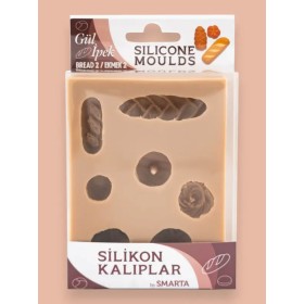 Gül İpek Ekmekler 2 Smarta Silikon Kalıbı SK1013091