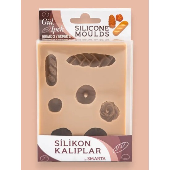 Gül İpek Ekmekler 2 Smarta Silikon Kalıbı SK1013091