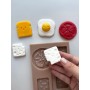 Mini Kahvaltı Seti Smarta Silikon Kalıbı SK1013104
