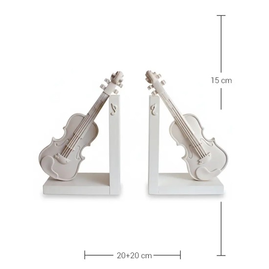 Violette Ham Polyester İkili Kitap Tutucu Keman No:15 (20x15 cm)