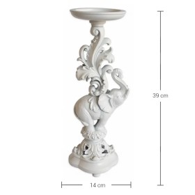 Violette Ham Polyester Fil Figürlü Şamdan No:17 (39x14 cm)