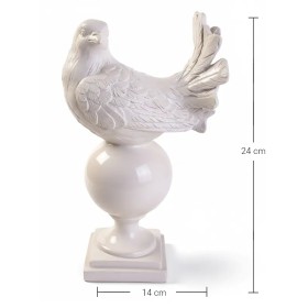 Violette Ham Polyester Küre Üstünde Güvercin No:23 (24x14 cm)