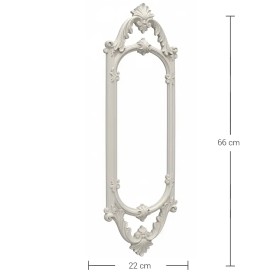 Violette Ham Polyester Uzun Oval Barok Oymalı Çerçeve No:79 (66x22 cm)