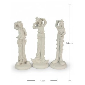 Violette Ham Polyester 3'lü Palyaço Figür Seti No:97 (24x8 cm)