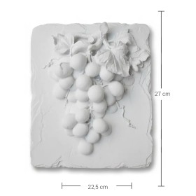 Violette Ham Polyester Üzüm Salkımı Dekoratif Pano No:135 (27x22,5 cm)