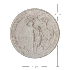 Violette Ham Polyester Pastoral Çift Yuvarlak Pano No:218 (41x41 cm)