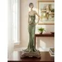 Violette Ham Polyester Zarif Uzun Elbiseli Kadın Heykeli No:20 (45x15 cm)
