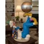 Violette Ham Polyester Küre Tutan Akrobat Palyaço Figürü No:59 (24x20 cm)