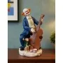 Violette Ham Polyester Kontrbas Çalan Palyaço Figürü No:60 (24x13 cm)