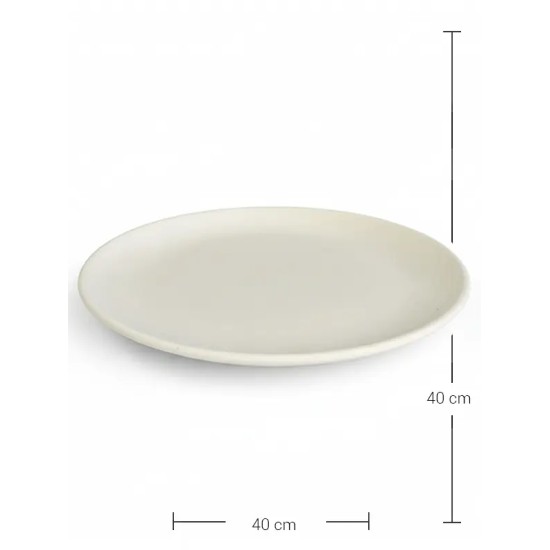 EHCS001 40 cm Tabak Ham Seramik Obje