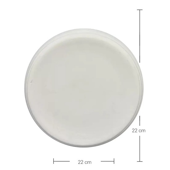 EHCS013 Küçük Bordürlü Duvar Süsü Ham Seramik Obje