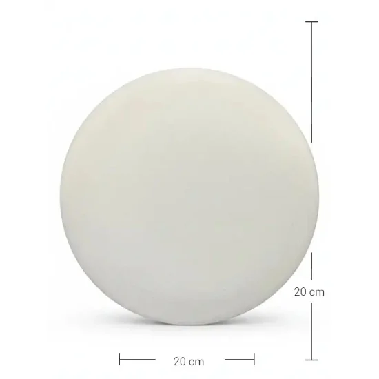 EHCS006 22 cm Yuvarlak Duvar Süsü Ham Seramik Obje