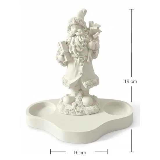 Violette Ham Polyester Noel Baba Mumluk No:214 (19x16 cm)