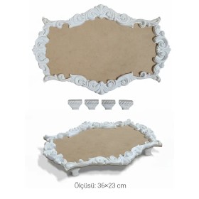 EHS135 Ahşap Obje Ayaklı Sunumluk 36×23 cm