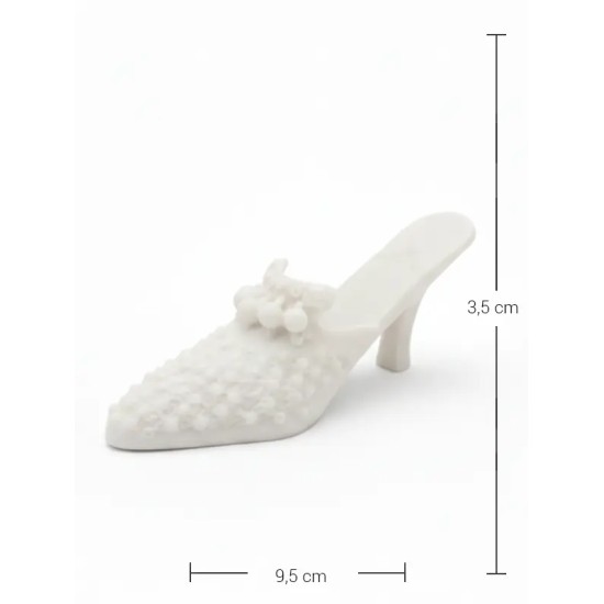 Violette Ham Polyester Vintage Terlik Obje No:VHPA216 (9,5*3,5 cm)