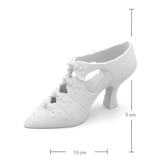 Violette Ham Polyester Vintage Ayakkabı Obje No:VHPA220 (10*5 cm)