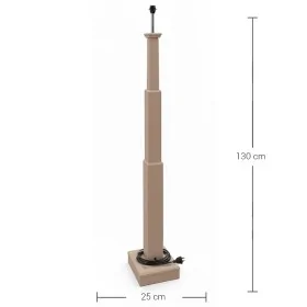 F823 Optima Kare Tabanlı Uzun Lamba Ayağı Ahşap Boyanabilir Obje